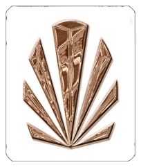 DF35-602-BZ-WT Bronze Sunburst White